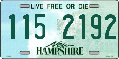 NH license plate 1152192