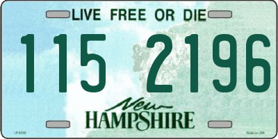 NH license plate 1152196
