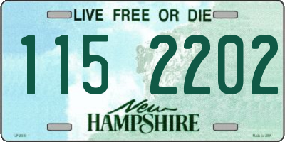 NH license plate 1152202