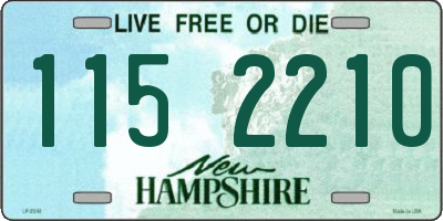 NH license plate 1152210