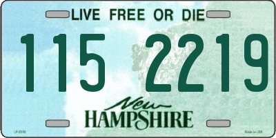NH license plate 1152219