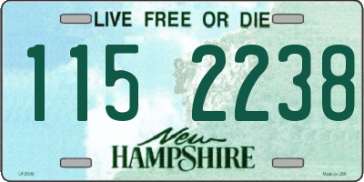 NH license plate 1152238