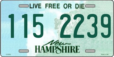 NH license plate 1152239
