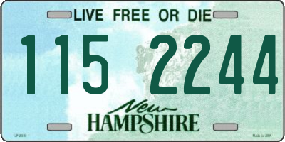 NH license plate 1152244