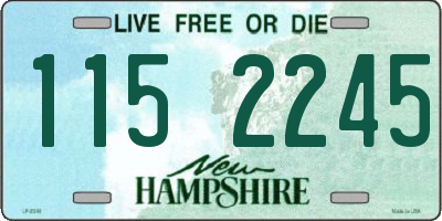 NH license plate 1152245