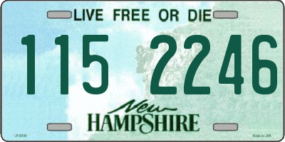 NH license plate 1152246