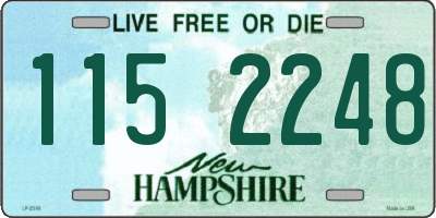 NH license plate 1152248