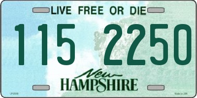 NH license plate 1152250