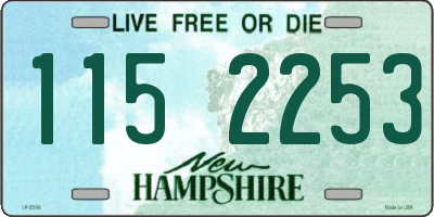 NH license plate 1152253