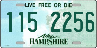 NH license plate 1152256