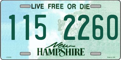 NH license plate 1152260