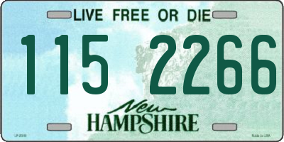 NH license plate 1152266
