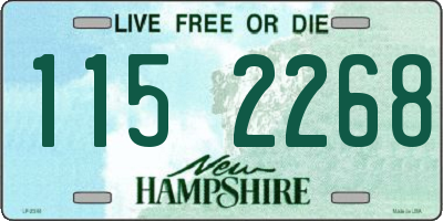 NH license plate 1152268