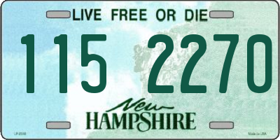 NH license plate 1152270
