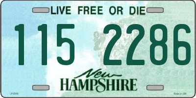 NH license plate 1152286