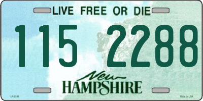 NH license plate 1152288