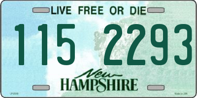 NH license plate 1152293