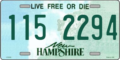 NH license plate 1152294