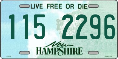 NH license plate 1152296