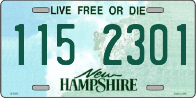 NH license plate 1152301