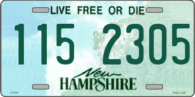 NH license plate 1152305