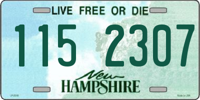NH license plate 1152307