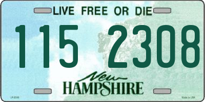 NH license plate 1152308