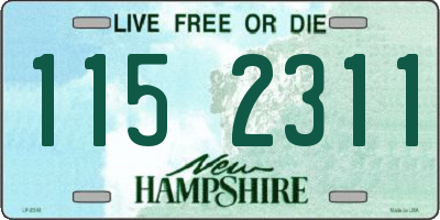 NH license plate 1152311