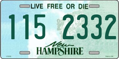 NH license plate 1152332