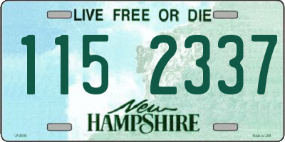 NH license plate 1152337