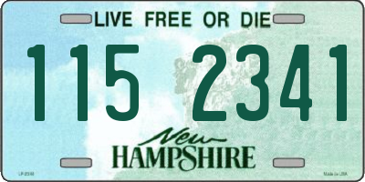 NH license plate 1152341