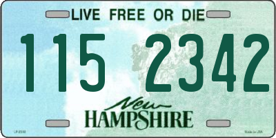 NH license plate 1152342
