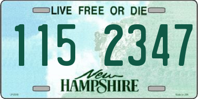 NH license plate 1152347