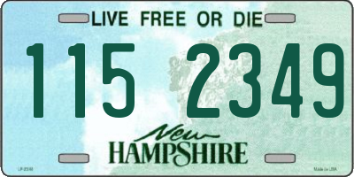 NH license plate 1152349