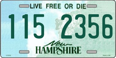 NH license plate 1152356