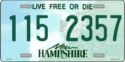 NH license plate 1152357