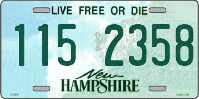 NH license plate 1152358
