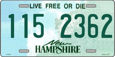 NH license plate 1152362