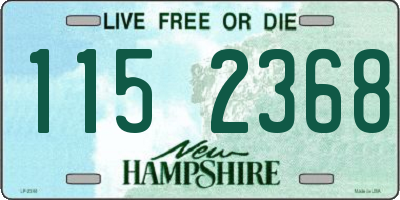 NH license plate 1152368