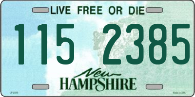 NH license plate 1152385