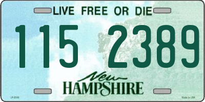 NH license plate 1152389
