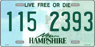 NH license plate 1152393