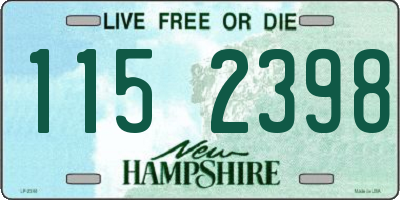 NH license plate 1152398
