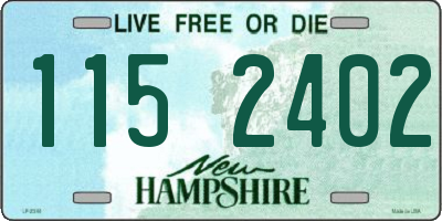NH license plate 1152402