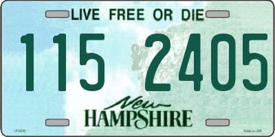 NH license plate 1152405