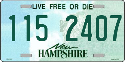 NH license plate 1152407