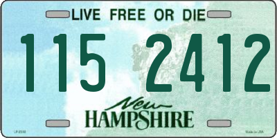 NH license plate 1152412