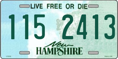 NH license plate 1152413