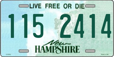 NH license plate 1152414