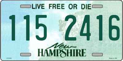 NH license plate 1152416